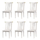 Wood Side Dining Chairs Modern Style Slat Back Armless Chair