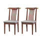 Wood Side Dining Chairs Modern Style Slat Back Armless Chair