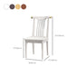 Wood Side Dining Chairs Modern Style Slat Back Armless Chair