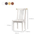 Wood Side Dining Chairs Modern Style Slat Back Armless Chair