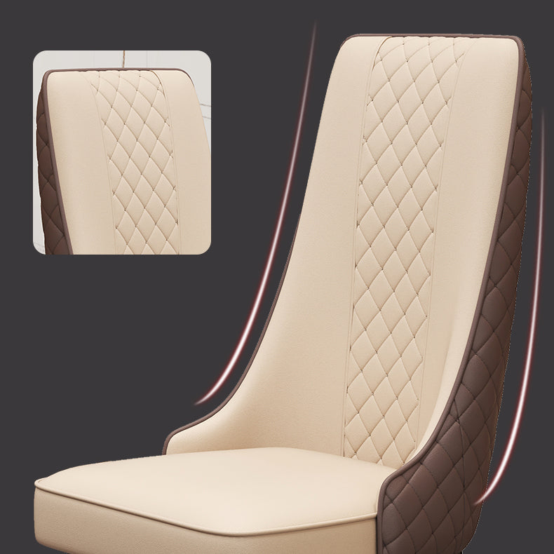 Silla lateral de comedor de tela silla sin brazo moderna para uso de la cocina