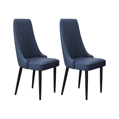 Silla lateral de comedor de tela silla sin brazo moderna para uso de la cocina