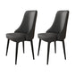 Fabric Dining Chair Modern Parsons Armless Chair for Dining Room