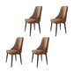 Fabric Dining Chair Modern Parsons Armless Chair for Dining Room