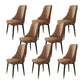 Fabric Dining Chair Modern Parsons Armless Chair for Dining Room