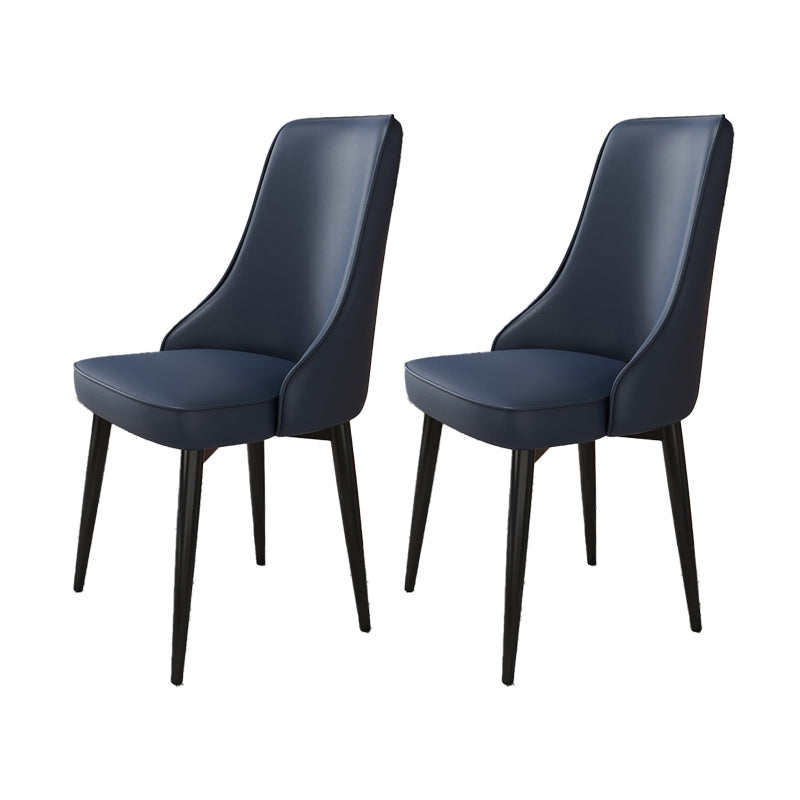 Fabric Dining Chair Modern Parsons Armless Chair for Dining Room