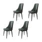 Fabric Dining Chair Modern Parsons Armless Chair for Dining Room