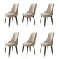Fabric Dining Chair Modern Parsons Armless Chair for Dining Room