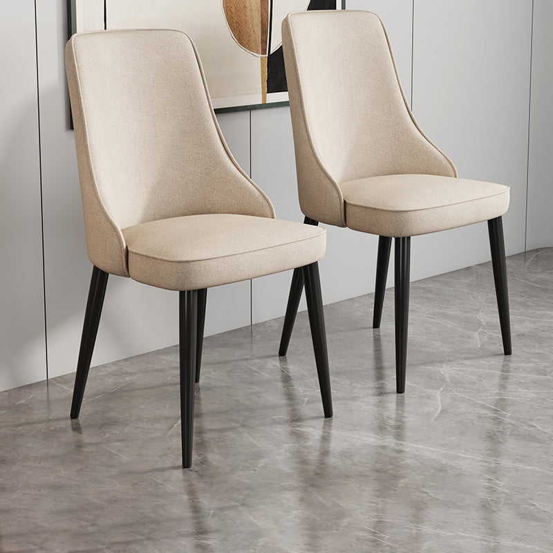 Fabric Dining Side Chair Modern Parsons Armless Chair for Dining Room Clearhalo 'Dining Chairs' 'Dining Tables & Seating' 'dining_chair' 'furn' 'furn_dining_chair' 'Furniture' 'Kitchen & Dining Furniture' 7143793