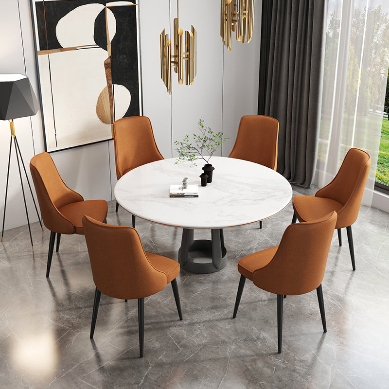 Fabric Dining Side Chair Modern Parsons Armless Chair for Dining Room Clearhalo 'Dining Chairs' 'Dining Tables & Seating' 'dining_chair' 'furn' 'furn_dining_chair' 'Furniture' 'Kitchen & Dining Furniture' 7143800