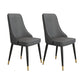Fabric Dining Side Chair Modern Parsons Armless Chair for Dining Room Dark Gray 2 Piece Set Black Gold Clearhalo 'Dining Chairs' 'Dining Tables & Seating' 'dining_chair' 'furn' 'furn_dining_chair' 'Furniture' 'Kitchen & Dining Furniture' 7143802