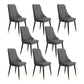 Fabric Dining Side Chair Modern Parsons Armless Chair for Dining Room Dark Gray 8 Piece Set Black Gold Clearhalo 'Dining Chairs' 'Dining Tables & Seating' 'dining_chair' 'furn' 'furn_dining_chair' 'Furniture' 'Kitchen & Dining Furniture' 7143808