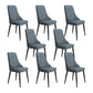Fabric Dining Side Chair Modern Parsons Armless Chair for Dining Room Blue 8 Piece Set Black Clearhalo 'Dining Chairs' 'Dining Tables & Seating' 'dining_chair' 'furn' 'furn_dining_chair' 'Furniture' 'Kitchen & Dining Furniture' 7143818