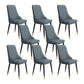 Fabric Dining Side Chair Modern Parsons Armless Chair for Dining Room Blue 8 Piece Set Black Gold Clearhalo 'Dining Chairs' 'Dining Tables & Seating' 'dining_chair' 'furn' 'furn_dining_chair' 'Furniture' 'Kitchen & Dining Furniture' 7143822