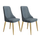 Fabric Dining Side Chair Modern Parsons Armless Chair for Dining Room Blue 2 Piece Set Gold Clearhalo 'Dining Chairs' 'Dining Tables & Seating' 'dining_chair' 'furn' 'furn_dining_chair' 'Furniture' 'Kitchen & Dining Furniture' 7143823