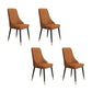 Fabric Dining Side Chair Modern Parsons Armless Chair for Dining Room Coffee 4 Piece Set Black Gold Clearhalo 'Dining Chairs' 'Dining Tables & Seating' 'dining_chair' 'furn' 'furn_dining_chair' 'Furniture' 'Kitchen & Dining Furniture' 7143832