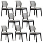 Upholstered Kitchen Side Chair Modern Style Open Back Armless Chair Light Gray 8 Piece Set Black Clearhalo 'Dining Chairs' 'Dining Tables & Seating' 'dining_chair' 'furn' 'furn_dining_chair' 'Furniture' 'Kitchen & Dining Furniture' 7143865