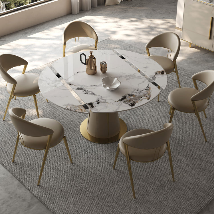 Upholstered Side Chair Nordic Style Open Back Armless Chair in Grey Clearhalo 'Dining Chairs' 'Dining Tables & Seating' 'dining_chair' 'furn' 'furn_dining_chair' 'Furniture' 'Kitchen & Dining Furniture' 7143964