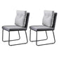 Industrial Kitchen Dining Chairs Faux Leather Side Chair with Black Legs