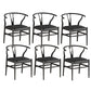 Industrial Style Dining Chairs Iron Arm Dining Chairs for Kitchen Use Black Black 6 Piece Set Clearhalo 'Dining Chairs' 'Dining Tables & Seating' 'dining_chair' 'furn' 'furn_dining_chair' 'Furniture' 'Kitchen & Dining Furniture' 7144032