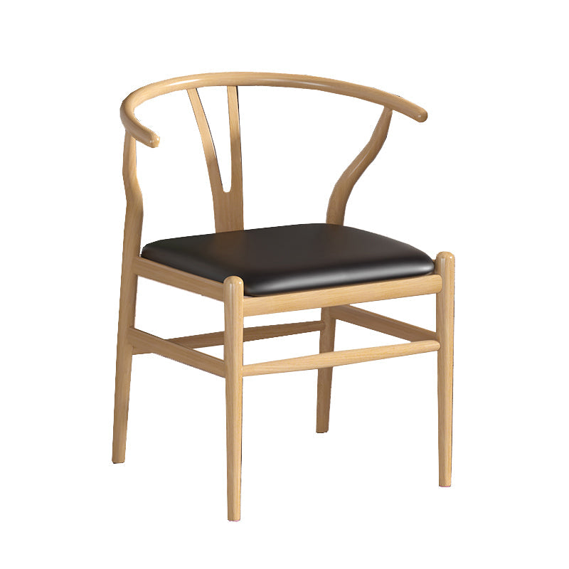 Industrial Style Dining Chairs Iron Arm Dining Chairs for Kitchen Use Light Wood Black 1 Piece Clearhalo 'Dining Chairs' 'Dining Tables & Seating' 'dining_chair' 'furn' 'furn_dining_chair' 'Furniture' 'Kitchen & Dining Furniture' 7144037