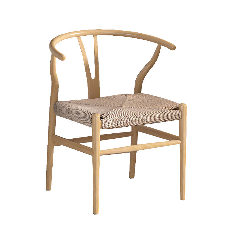 Industrial Style Dining Chairs Iron Arm Dining Chairs for Kitchen Use Light Wood Khaki 1 Piece Clearhalo 'Dining Chairs' 'Dining Tables & Seating' 'dining_chair' 'furn' 'furn_dining_chair' 'Furniture' 'Kitchen & Dining Furniture' 7144061