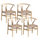 Industrial Style Dining Chairs Iron Arm Dining Chairs for Kitchen Use Light Wood Khaki 4 Piece Set Clearhalo 'Dining Chairs' 'Dining Tables & Seating' 'dining_chair' 'furn' 'furn_dining_chair' 'Furniture' 'Kitchen & Dining Furniture' 7144063