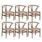 Industrial Style Dining Chairs Iron Arm Dining Chairs for Kitchen Use Walnut Khaki 6 Piece Set Clearhalo 'Dining Chairs' 'Dining Tables & Seating' 'dining_chair' 'furn' 'furn_dining_chair' 'Furniture' 'Kitchen & Dining Furniture' 7144073