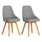 Solid Wood Dining Chair Modern Style Side Chair for Dining Room Light Gray 2 Piece Set Clearhalo 'Dining Chairs' 'Dining Tables & Seating' 'dining_chair' 'furn' 'furn_dining_chair' 'Furniture' 'Kitchen & Dining Furniture' 7144090