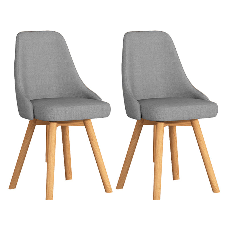 Solid Wood Dining Chair Modern Style Side Chair for Dining Room Light Gray 2 Piece Set Clearhalo 'Dining Chairs' 'Dining Tables & Seating' 'dining_chair' 'furn' 'furn_dining_chair' 'Furniture' 'Kitchen & Dining Furniture' 7144090