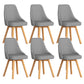Solid Wood Dining Chair Modern Style Side Chair for Dining Room Light Gray 6 Piece Set Clearhalo 'Dining Chairs' 'Dining Tables & Seating' 'dining_chair' 'furn' 'furn_dining_chair' 'Furniture' 'Kitchen & Dining Furniture' 7144093