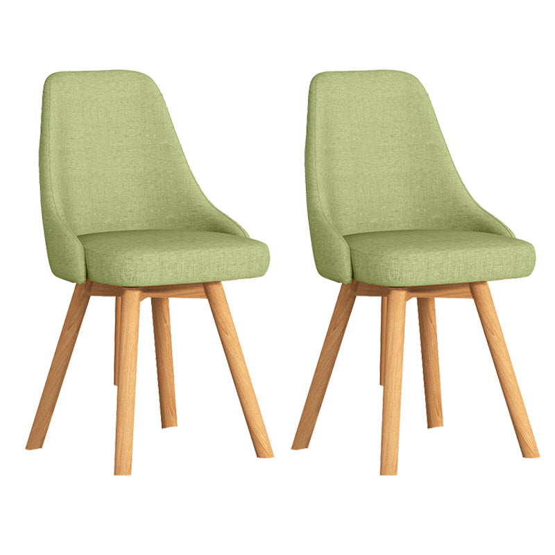 Solid Wood Dining Chair Modern Style Side Chair for Dining Room Light Green 2 Piece Set Clearhalo 'Dining Chairs' 'Dining Tables & Seating' 'dining_chair' 'furn' 'furn_dining_chair' 'Furniture' 'Kitchen & Dining Furniture' 7144106