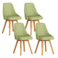 Solid Wood Dining Chair Modern Style Side Chair for Dining Room Light Green 4 Piece Set Clearhalo 'Dining Chairs' 'Dining Tables & Seating' 'dining_chair' 'furn' 'furn_dining_chair' 'Furniture' 'Kitchen & Dining Furniture' 7144107