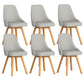 Solid Wood Dining Chair Modern Style Side Chair for Dining Room Gray-White 6 Piece Set Clearhalo 'Dining Chairs' 'Dining Tables & Seating' 'dining_chair' 'furn' 'furn_dining_chair' 'Furniture' 'Kitchen & Dining Furniture' 7144118