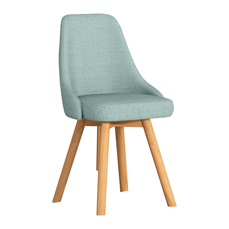 Solid Wood Dining Chair Modern Style Side Chair for Dining Room Turquoise 1 Piece Clearhalo 'Dining Chairs' 'Dining Tables & Seating' 'dining_chair' 'furn' 'furn_dining_chair' 'Furniture' 'Kitchen & Dining Furniture' 7144120