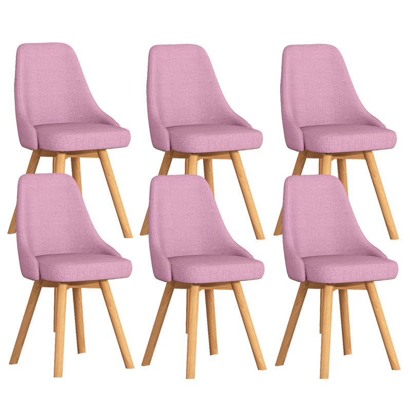 Solid Wood Dining Chair Modern Style Side Chair for Dining Room Rose Bloom 6 Piece Set Clearhalo 'Dining Chairs' 'Dining Tables & Seating' 'dining_chair' 'furn' 'furn_dining_chair' 'Furniture' 'Kitchen & Dining Furniture' 7144133