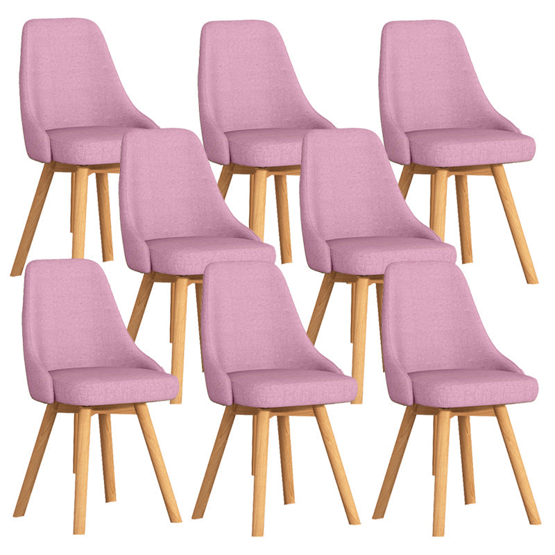 Solid Wood Dining Chair Modern Style Side Chair for Dining Room Rose Bloom 8 Piece Set Clearhalo 'Dining Chairs' 'Dining Tables & Seating' 'dining_chair' 'furn' 'furn_dining_chair' 'Furniture' 'Kitchen & Dining Furniture' 7144134