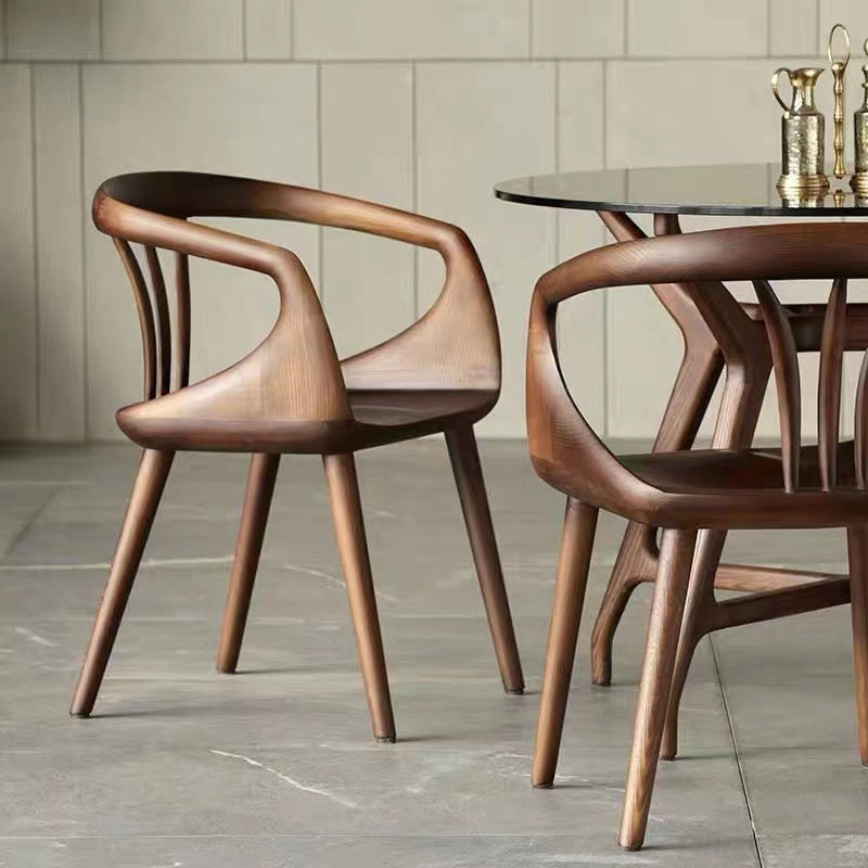 Contemporary Arm Dining Chair Dining Room Solid Wood Dining Chair Clearhalo 'Dining Chairs' 'Dining Tables & Seating' 'dining_chair' 'furn' 'furn_dining_chair' 'Furniture' 'Kitchen & Dining Furniture' 7144180