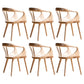 Contemporary Arm Dining Chair Dining Room Solid Wood Dining Chair Natural 6 Piece Set Clearhalo 'Dining Chairs' 'Dining Tables & Seating' 'dining_chair' 'furn' 'furn_dining_chair' 'Furniture' 'Kitchen & Dining Furniture' 7144184