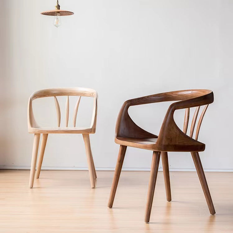 Contemporary Arm Dining Chair Dining Room Solid Wood Dining Chair Clearhalo 'Dining Chairs' 'Dining Tables & Seating' 'dining_chair' 'furn' 'furn_dining_chair' 'Furniture' 'Kitchen & Dining Furniture' 7144185