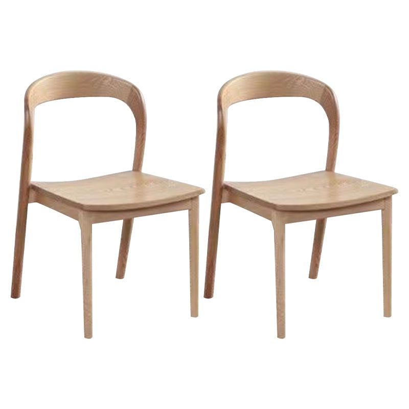 Esszimmer zeitgenössischer armloser Stuhl Masster Holz Essstuhl