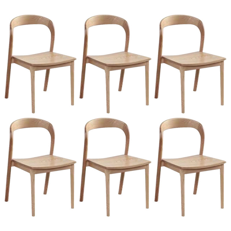 Esszimmer zeitgenössischer armloser Stuhl Masster Holz Essstuhl