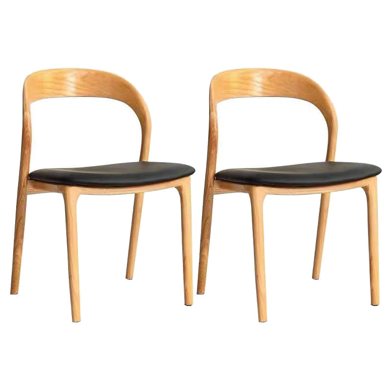 Esszimmer zeitgenössischer armloser Stuhl Masster Holz Essstuhl