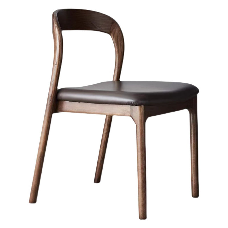 Esszimmer zeitgenössischer armloser Stuhl Masster Holz Essstuhl