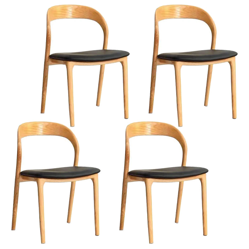 Esszimmer zeitgenössischer armloser Stuhl Masster Holz Essstuhl