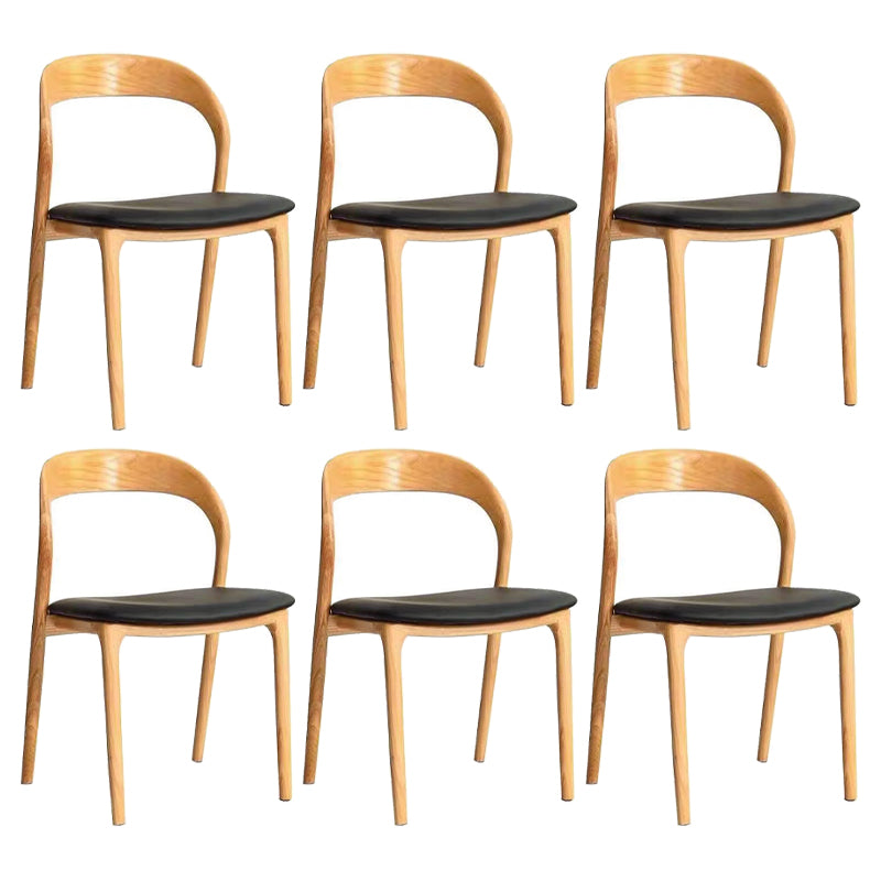 Esszimmer zeitgenössischer armloser Stuhl Masster Holz Essstuhl