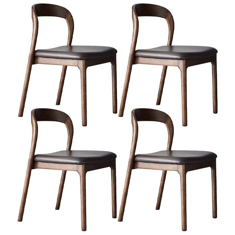 Esszimmer zeitgenössischer armloser Stuhl Masster Holz Essstuhl