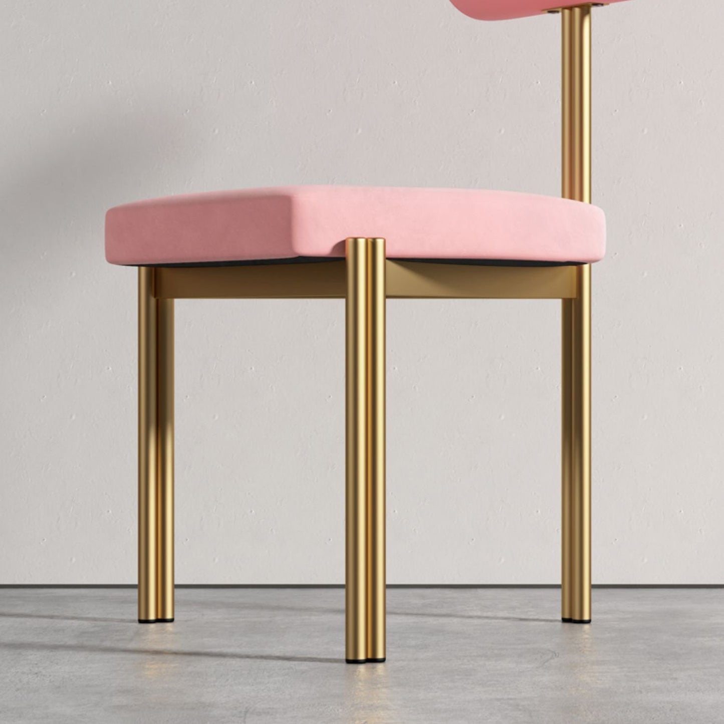 Upholstered Armless Dining Chairs Nordic Style Low Back Side Chair for Dining Room