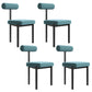 Upholstered Armless Dining Chairs Nordic Style Low Back Side Chair for Dining Room