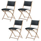 Glam Kitchen Side Chair Gold Legs Open Back Dining Armless Chair